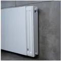 Produktbild: Belrad Heizkörper Verkleidung Planplatte magnetisch weiß glatte Front aus Edelstahl, einfache Montage für Rippenheizkörper, in vielen verschiednen Größen weiß 60 cm x 60 cm