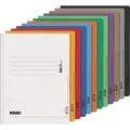 Produktbild: Brunnen Schnellhefter Pappe 12er-Set A4 FACT!plus - Weiß/Gelb/Orange/Rot/Blau/Grün/Violett/Braun/Grau/Schwarz/Hellblau