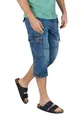 Produktbild: Timezone Herren 3/4 Cargo Jeans Loose MILESTZ Short Mid Waist Loose Fit - Blau, Größe:W 30, Farbe:3444-3819 Middle Blue Wash