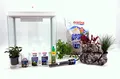 Produktbild: AquaOne HR-300 weiß inklusive Dekoration Nano Aquarium Komplettaquarium Filteranlage Nanoaquarium Set Filter Beleuchtung