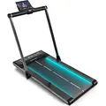 Produktbild: Sportstech 2-in-1 Laufband sWalk Plus, bis 12 km/h, platzsparend, Klappfunktion, Fitness-App kompatibel, bis 120 kg