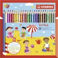 Produktbild: STABILO Fineliner STABILO Buntstifte Trio dick 24er Set mit Spitzer