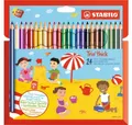 Produktbild: STABILO Buntstift Trio dickes Set mit 24 Buntstiften und Bleistiftspitzer