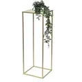 Produktbild: DanDiBo Blumenhocker Metall Gold Eckig 82-42 cm Blumenhocker Beistelltisch 82 cm