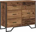 Produktbild: vidaXL Kommode mit Schubladen 2 pcs Altholz 91 x 35,5 x 74,5 cm