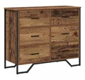 Produktbild: vidaXL Kommode Kommode mit Schubladen 2 pcs Altholz 91 x 35,5 x 74,5 cm (2 St)
