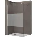 Produktbild: Luxus Duschwand Duschabtrennung Bremen2ms 110x200 Walk-in Dusche Mit Stabilisator Aus Echtglas 10mm Esg-sicherheitsglas Klarglas Inkl. Nanobeschichtung - Doporro