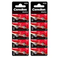 Produktbild: 2x Camelion Alkaline Knopfzelle AG5 / LR48 / LR754 / 393 / 1,5V / 10er Blister
