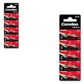 Produktbild: 2x Camelion Knopfzellen Uhren - Batterien AG5 Alkaline 0% HG 10er Blister