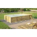 Produktbild: Weka Massivholzpool 595 Gr.2 Technikraum/Sonnendeck 490 x 644 x 203 cm Sand