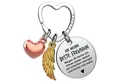 Produktbild: FABACH Schlüsselanhänger Glücksbringer Herz und Engelsflügel mit Gravur 