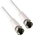 Produktbild: Schwaiger SAT Anschlusskabel KVC215 052 (75dB) weiß, 1,5m, 1x F Stecker / 1x F Stecker