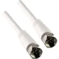 Produktbild: Schwaiger Gmbh - Schwaiger sat Anschlusskabel KVC215 052 (75dB) weiß, 1,5m, 1x f Stecker / 1x f Stecker Antennen & Koaxkabel