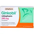 Produktbild: GINKOBIL-ratiopharm 240 mg Filmtabletten 30 St