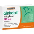 Produktbild: GINKOBIL-ratiopharm 240 mg Filmtabletten 30 St
