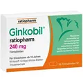 Produktbild: GINKOBIL-ratiopharm 240 mg Filmtabletten 30 St