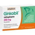 Produktbild: Ginkobil® ratiopharm 240mg mit Ginkgo biloba