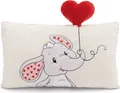 Produktbild: NICI Kissen Love Elefant 43x25cm beige - Flauschiges Kuscheltierkissen für Jungen, Mädchen, Babys und Kuscheltierliebhaber: ideal für Zuhause, Kindergarten oder unterwegs