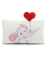 Produktbild: NICI Kissen Love Elefant 43x25cm beige - Flauschiges Kuscheltierkissen für Jungen, Mädchen, Babys und Kuscheltierliebhaber: ideal für Zuhause, Kindergarten oder unterwegs