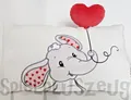 Produktbild: Nici 61490 LOVE Elefant mit Herz Kissen Plüsch rechteckig 43x25cm