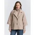 Produktbild: TOM TAILOR Sommerjacke Jacken Bouclé Cape Jacke im 2-in-1-Look beige|braun XXL (44)