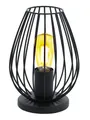 Produktbild: EGLO Tischleuchte NEWTOWN, 1-flammig, Schwarz, Stahl, H 23 cm, ohne Leuchtmittel