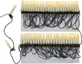 Produktbild: Lights4fun LED Weihnachtsbaum Lichterkette 50 Kerzen creme, innen