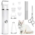 Produktbild: Leise Haustierschermaschine Set Akku Edelstahl Kämme Pflege Zubehör