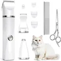 Produktbild: Leise Haustier Schermaschine Katze Hund Pflegeset USB C Edelstahl