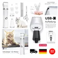 Produktbild: Haarschneidemaschine Katze USB-C, leise Tierpflege Set mit 3 Schneida