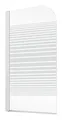 Produktbild: Schulte ExpressPlus 72H Komfort Badewannenfaltwand 1-teilig Querstreifen Alpinweiß 80 cm / 140 cm Anschlag links - EP1650 04 72