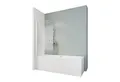 Produktbild: Schulte Badewannenfaltwand 80 x 140 cm pendelbar, Sicherheitsglas, (1 tlg), Dekor Querstreifen Duschwand Badewanne