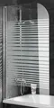 Produktbild: Schulte D1650 Badewannenaufsatz Duschwand Faltwand 1400x800 Querstreifen Lager