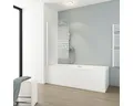Produktbild: Badewannenaufsatz 1-teilig SCHULTE Komfort ExpressPlus 80 x 140 cm Glasdekor Que