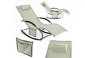 Produktbild: SoBuy Gartenliege OGS28, Relaxliege Schaukelliege Strandliege Outdoor, Sonnenliege mit Kopfkissen Liegestuhl Schaukelstuhl, Outdoor Camping