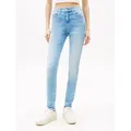 Produktbild: Tommy Jeans Skinny-fit-Jeans NORA MR SKNY AH1280 mit Logo-Badge, Mid Rise blau 33