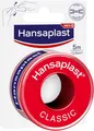 Produktbild: Hansaplast Fixierpflaster Classic (5 m x 2,5 cm), Tapeband zur einfachen und sicheren Fixierung von Wundverbänden, Heftpflaster Rolle mit starker Klebekraft.