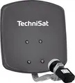 Produktbild: TechniSat DIGIDISH 33 – Satelliten-Schüssel für 1 Teilnehmer (33 cm kleine Sat Anlage - Komplettset mit Wandhalterung und Satfinder V/H-LNB) grau