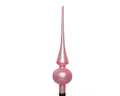 Produktbild: Kaemingk Christbaumspitze Glas 26cm hoch, D=6cm Weihnachtsbaumspitze rosa pink Lippenstiftrosa matt