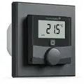 Produktbild: Homematic IP Smart Home Wandthermostat mit Schaltausgang – für Markenschalter, anthrazit, HmIP-BWTH-A