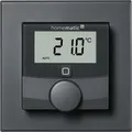 Produktbild: Homematic IP Smart Home Wandthermostat HmIP-BWTH-A mit Schaltausgang für Markenschalter, 230 V anthrazit