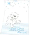 Produktbild: Babydecke Kleiner Lieblingsmensch, Baby Best, mit tollem Motiv und Schriftzug, Kuscheldecke