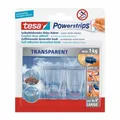 Produktbild: TESA Klebehaken transparent 1kg 2 Stk selbstklebend große Haken Deko
