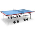 Produktbild: Joola Tischtennisplatte ALUTERNA, 6mm Platte mit Netz, Outdoor, 274 x 152,5 x 76 cm, blau, rollbar und klappbar