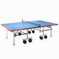 Produktbild: JOOLA Outdoor Tischtennisplatte Aluterna - Profi Tischtennistisch 6 MM Aluminium - Oberfläche Wetterfest - Klappbares Untergestell