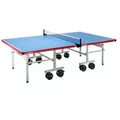 Produktbild: JOOLA Outdoor Tischtennisplatte Aluterna - Profi Tischtennistisch 6 MM Aluminium - Oberfläche Wetterfest - Klappbares Untergestell - Blau/Rot