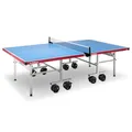 Produktbild: JOOLA 11650 Tischtennistisch ALUTERNA - Profi Outdoor Tischtennisplatte Wetterfest 6 MM Aluminium-Kunststoffverbundoberfläche - Einklappbares Untergestell, 274 x 152,5 x 76 CM