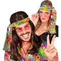 Produktbild: W WIDMANN MILANO Party Fashion - 60er und 70er Jahre Stirnband, Haarband, Accessoire für Hippie, Flower Power, Karneval