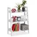 Produktbild: Relaxdays Standregal, Weiß, Holzwerkstoff, 61x82.5x29 cm, Wohnzimmer, Regale, Bücherregale