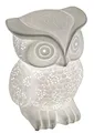Produktbild: formano Eule als Deko-Lampe Tischleuchte Nachttischlampe Nachttischleuchte Stimmungslampe Porzellan-Lampe Weiss 25 cm